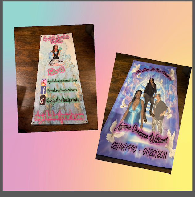 Banner/Grave Blanket/Back Drop Vendor  (all in one)