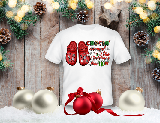 Crocin' Around The Christmas Tree- T-SHIRT