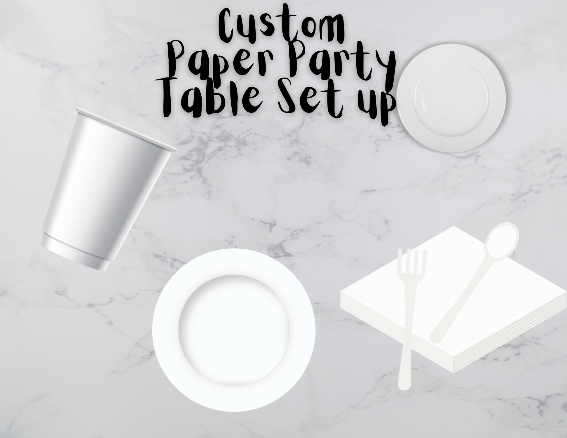 Custom Cups & Plates