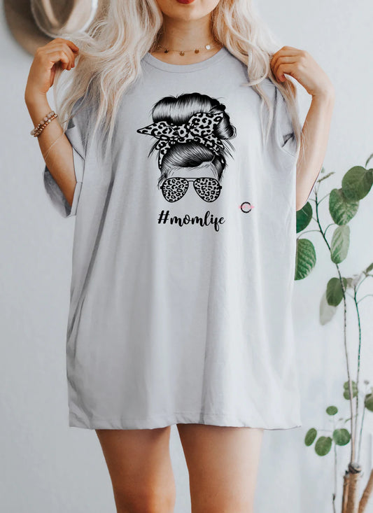 LEOPARD  MOM LIFE T-SHIRT