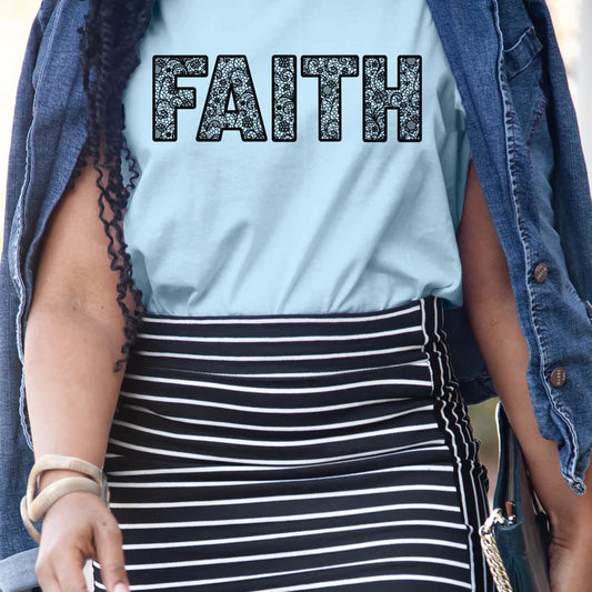 Faux Lace - Faith T-shirt